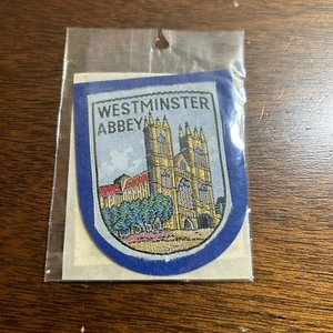 Westminster Abbey London vintage souvenir sew on cloth patch badge - Picture 1 of 2