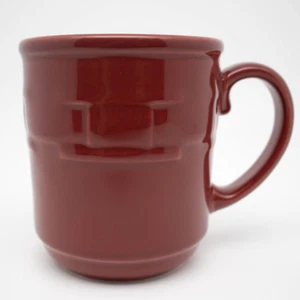 Longaberger Pottery Woven Traditions Paprika Red Coffee Mug Cup 12oz - Picture 1 of 6