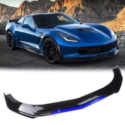 For Chevrolet Corvette C7 ZR1 Front Bumper Lip Splitter Spoiler Body Kit Glossy  Foto 1 de 4