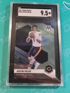 Justin Fields 2021 Mosaic SGC 9.5 Rookie RC Chicago Bears Pittsburgh Steelers  - Picture 1 of 3