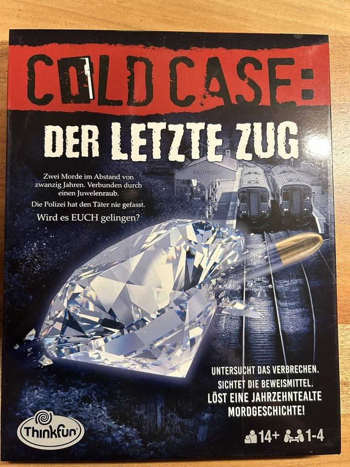 ThinkFun - Cold Case: Der letzte Zug Krimispiel Rätselspaß - Bild 1 von 1
