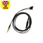3.5mm Cable With Remote Mic For iphone to For Sennheiser IE8 IE 80 Headphone M