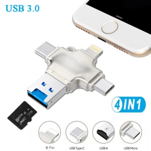 USB 3.0 Micro TF Card Reader Adapter Flash Drive Type-C OTG For iPhone Android - Picture 1 of 19
