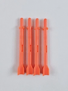 GI Joe Cobra Mobile Command Center Long Orange Missile Rocket Part Lot Of 4 - Picture 1 of 6