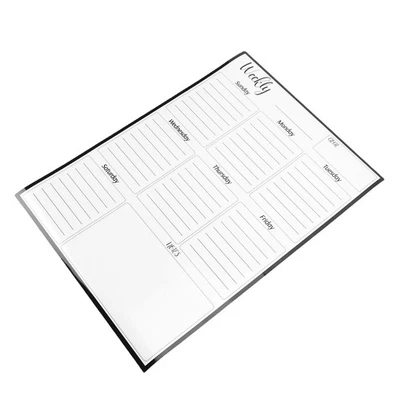 Magnet Weekly Planner Dry Erase Whiteboard Vertical To Do List Sheet For Hom NEW - Image 1 of 4