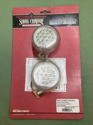 NUEVO REPUESTOS BICICLETA GRANDE 10-1501 TRASERO LED ÁMBAR SEÑAL DE GIRO HONDA KAWASAKI Foto 1 de 2