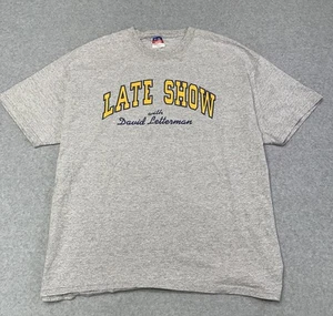 Vintage Champion 90s Late Show With David Letterman T-Shirt Size XL Promo Tv - Picture 1 of 6