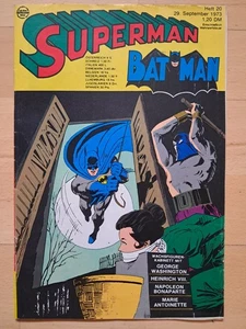Superman Batman Nr.20 vom 29.9.1973 mit Sammelecke - Z1-2 ERSTAUSGABE Ehapa - Picture 1 of 3