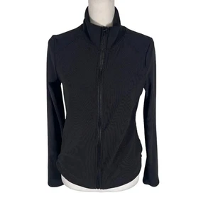 Vogo Jacke Damen Large schwarz Stretch Laufen Langarm Stehkragen durchgehender Reißverschluss - Bild 1 von 16