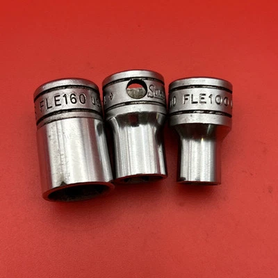 Snap-on Tools USA  3/8" Drive 16 12 10 Inverted E TORX Chrome Sockets FLE - Image 1 of 3