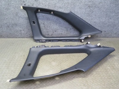 92-00 LEXUS JZZ31L SC300 SC400 JUEGO DE 2 PANELES DE MOLDURA DE VENTANA DE CUARTO TRASERO NEGRO OEM Foto 1 de 4