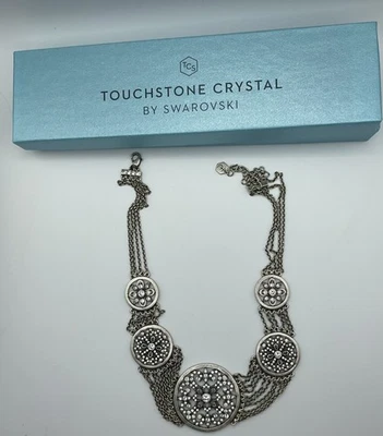 Gargantilla Collar Gargantilla Cristal Touchstone de Swarovski Angelique, Círculos Flor Foto 1 de 4