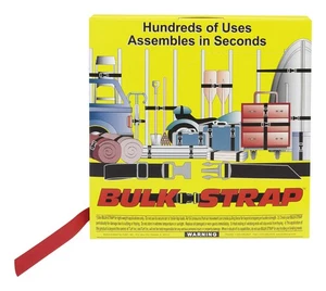 Bulk-Strap 1001R Polypropylene Red 200 lbs. Capacity Webbing 1 in. x 300 ft. - Picture 1 of 1