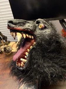 Realistic Werewolf Wolf Mask With Moving Mouth Adjustable Adult Halloween - Picture 1 of 5