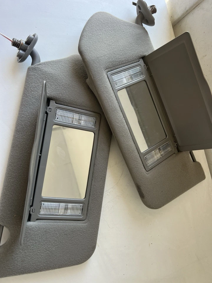 2000-2005 chevrolet monte carlo driver & passenger side sun visor pair set oem - Image 1 of 4