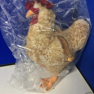 Steiff  Rooster Studio Life Sized Original Tags 502378 40 Cm Germany New Henne - Image 1 of 4