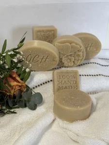 OliveOilUnscentedOatmealHoneyDeepMoisturizingSheaButterHempseedOilDrySkinBar - Bild 1 von 5