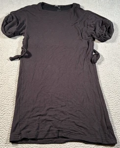 Y-3 Yohji Yamamoto Blouse Top Women Size XS Black Belted Dress Wool Blend Adidas - Picture 1 of 9