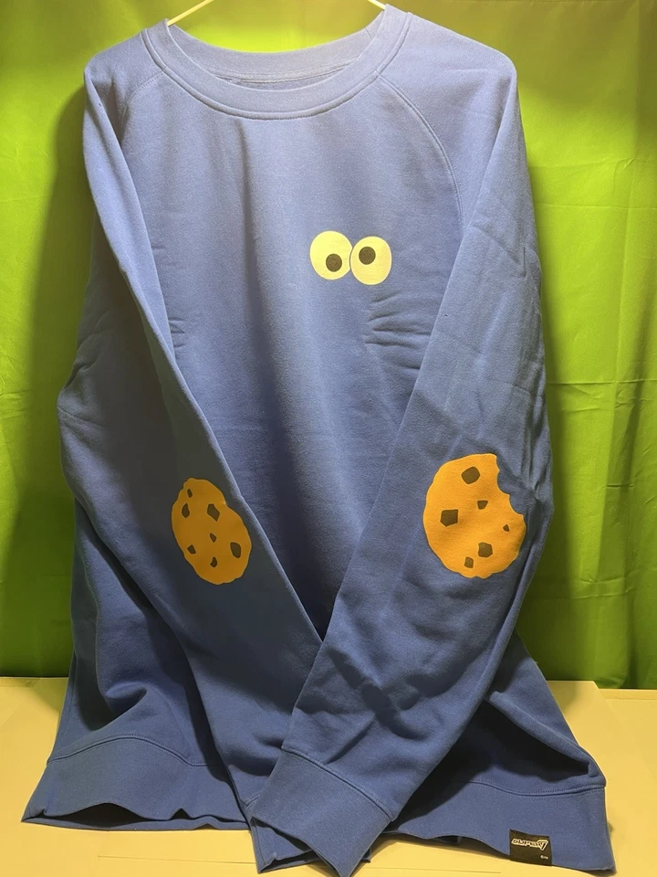 Sesame Street Cookie Monster Super 7 pullover sweatshirt 3XL - Image 1 of 4