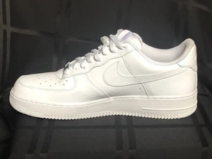 Nike Air Force 1 '07 Low Mens Size 12.5 White Athletic Lifestyle Shoes Sneakers - Picture 1 of 9