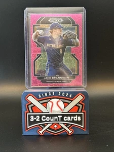 2022 Panini Prizm Draft Picks - Jack Brannigan #PDP83 Neon Pink Velocity... - Picture 1 of 2