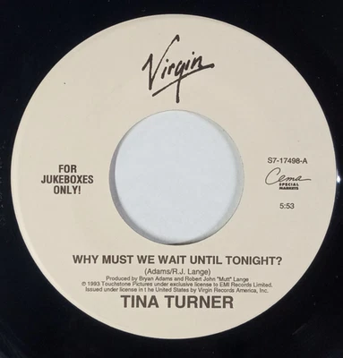 TINA TURNER: Why Must We Wait Until Tonight? / Shake A Tail Feather 45 RPM - Image 1 of 2