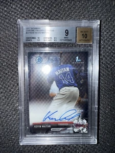 2017 Bowman Chrome Prospect Auto Kevin Maitan #CPA-KM BGS 9 10 Auto - Bild 1 von 2