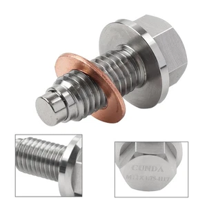 Magnetic Oil Drain Plug M12x1.75 For GMC Chevrolet Buick Cadillac Ford - Picture 1 of 11