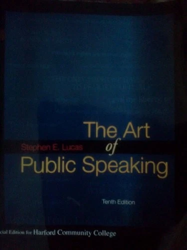 THE ART OF PUBLIC SPEAKING By Stephen E. Lucas *Excellent Condition* - Image 1 of 1