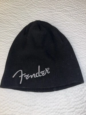 Guitarras Fender Genuinas Original Bordado Logo Gorro - NEGRO —T Foto 1 de 2