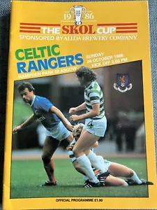 Scottish League Cup Final - Celtic V Rangers - 26th October 1986 - Picture 1 of 1
