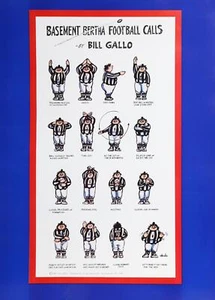 Bill Gallo, Keller Bertha Explains Fußball, Poster - Picture 1 of 3
