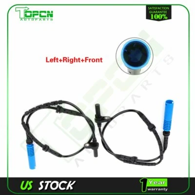 2 X Sensor de velocidad de rueda ABS delantero lado izquierdo y derecho para BMW 760Li para 2003-2004 Foto 1 de 4