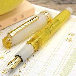 Pent by Sailor Fountain Pen Special Product Kotoba Noiro Lemon FM - Picture 1 of 8