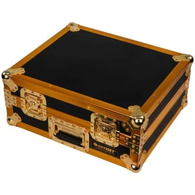 Odyssey FZ1200GOLD Limited Edition Turntable Flight Case in Gold Color - Image 1 of 4