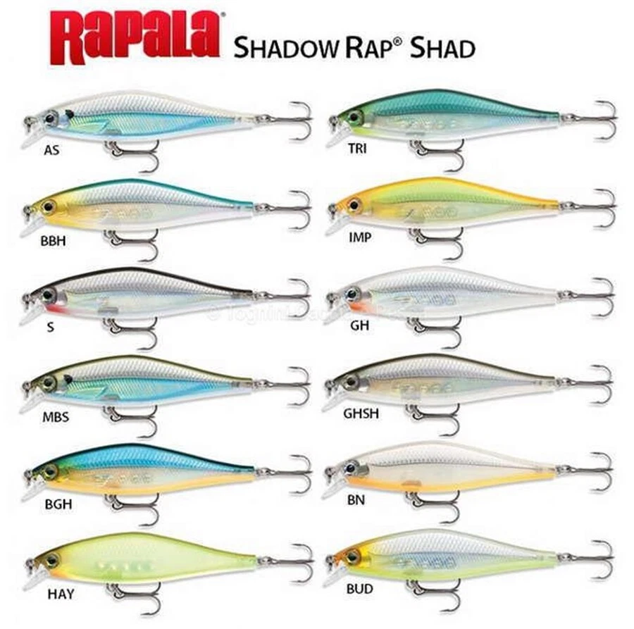 NOVITA' Rapala Shadow Rap Shad 09 9cm 12gr SPINNING IL TOP!!  MINNOW - Immagine 1 di 1
