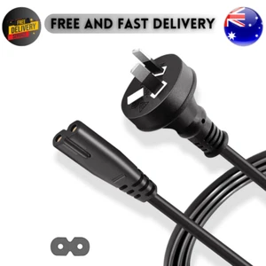 Universal 2m AU Plug 2 Prong TV Power Cord for LG Samsung Apple TCL Hisense TV M - Picture 1 of 5