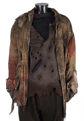 Freddy vs. Jason Jason Voorhees burlap cosplay gloves shirt coat full costume - Image 1 of 4