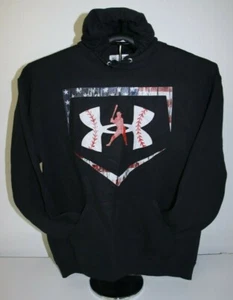 Patriotic Baseball - Baseball all the time - Hoodie Sweatshirt, Large, schwarz - Bild 1 von 4