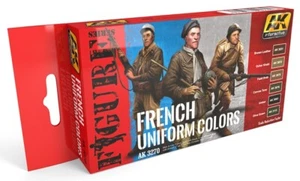 6 X ACRYLIC COLORS "FRENCH UNIFORM COLORS -  AK INTERACTIVE AK 3270 - Imagen 1 de 1