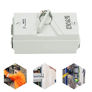 35A 440V Wandtrennschalter 3-polig Trennschalter silber Kontakt - Bild 1 von 16