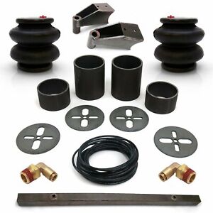 Universal Rear Air Bag Bracket Kit with Air Bags, Line, Fittings & Shock Mnts