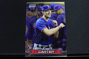 2024 Topps Stadium Club Chrome Evan Carter ROOKIE! - Picture 1 of 2