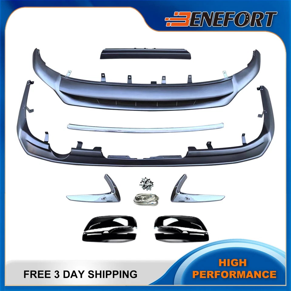 Kit de carrocería para Lexus GX460 2014-2022 divisor de labio inferior delantero trasero y cubierta de espejo retrovisor Foto 1 de 1