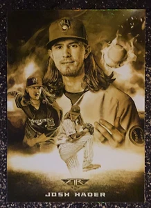 2020 Topps Fire Smoke and Mirrors Gold Minted #7 Josh Hader - Picture 1 of 2