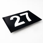 Hausnummer Schwarz Hochglanz Zahlen Buchstaben Trnummer Hausnummerschild 3d #W