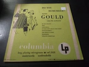 Morton Gould - Do You Remember? VG+ 2nd Press DG 10" Columbia ML2028 Record 1949 - Imagen 1 de 4