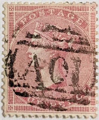 GB Victoria б/у в Кингстоне, JM(A01)/4-d., Carmine/SG66/Z14/Cat. 375 Quid - Изображение 1 из 2