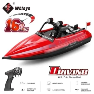 Jet Boat Wltoys WL917 2.4G RC Racing 16KM/H (go 3s For High-Speed +30km/hr) RED - Picture 1 of 17