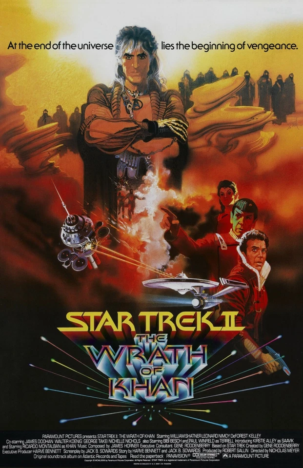 Star Trek The Wrath Of Khan movie poster - 11" x 17"